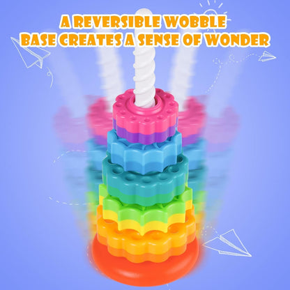 Rainbow spinning tower