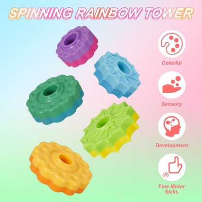 Rainbow spinning tower