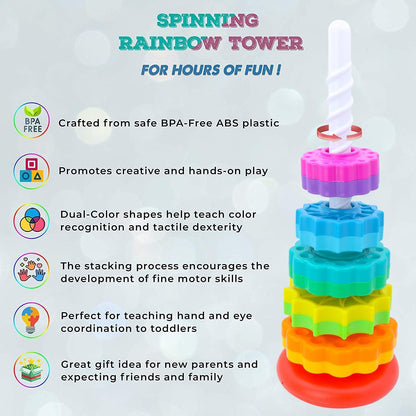 Rainbow spinning tower