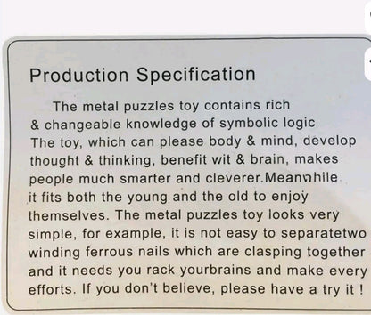 Metal IQ Puzzle
