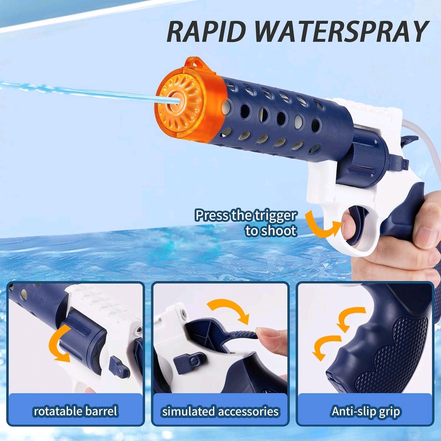 Revolver Single WaterGun With Bag