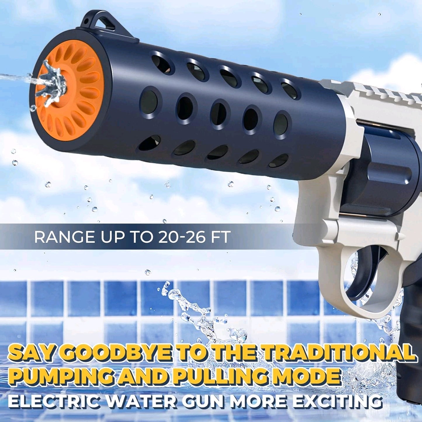 Revolver Single WaterGun With Bag