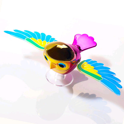 flapping bird suction toy