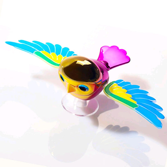 flapping bird suction toy