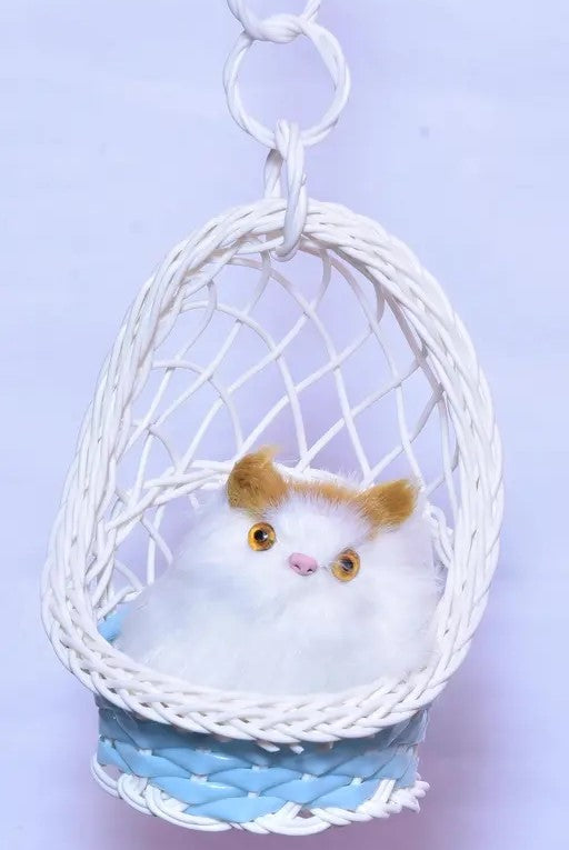 Toy Cat in Big Basket