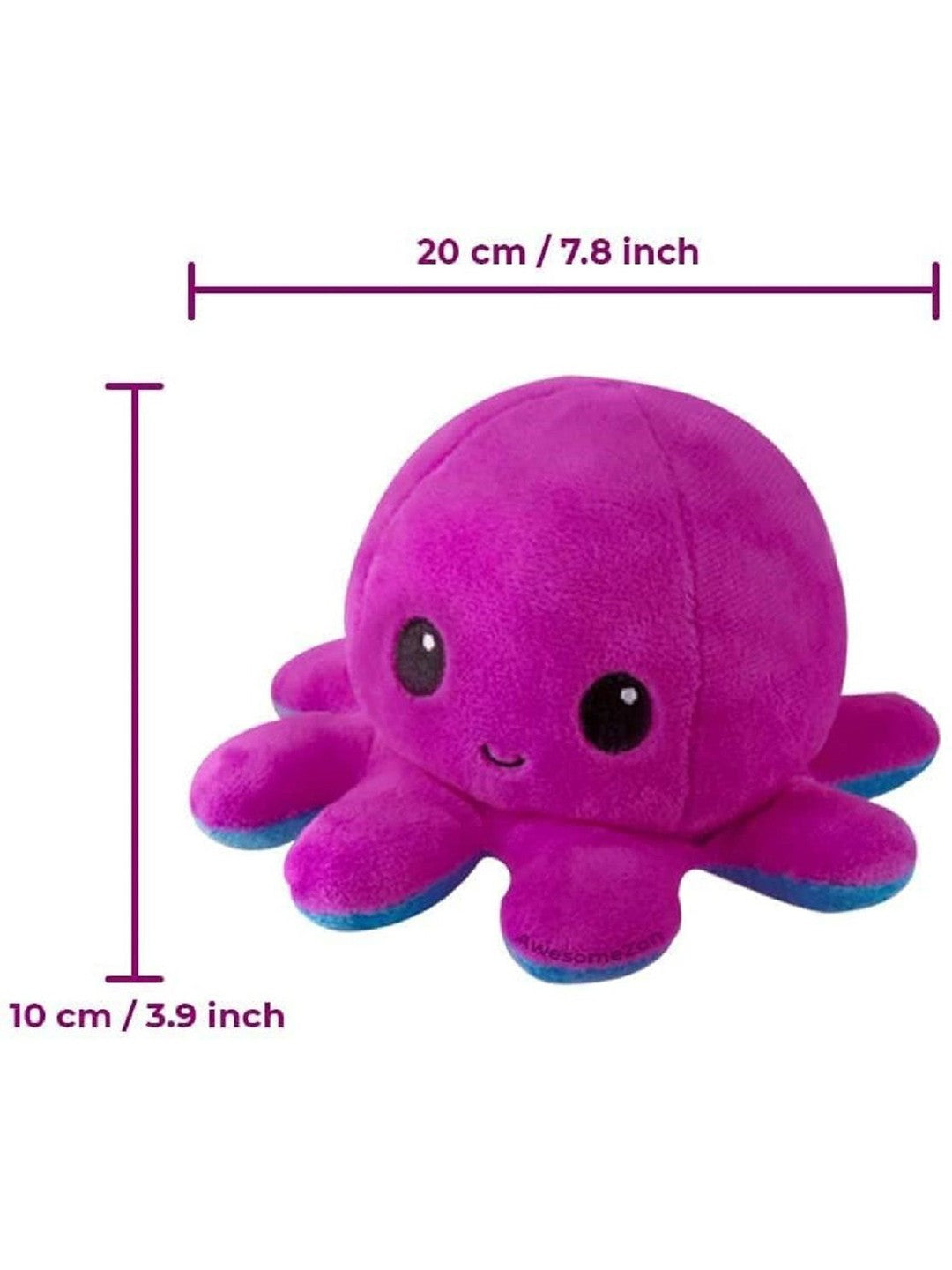 Reversible Octopus Soft Toy 12 cm