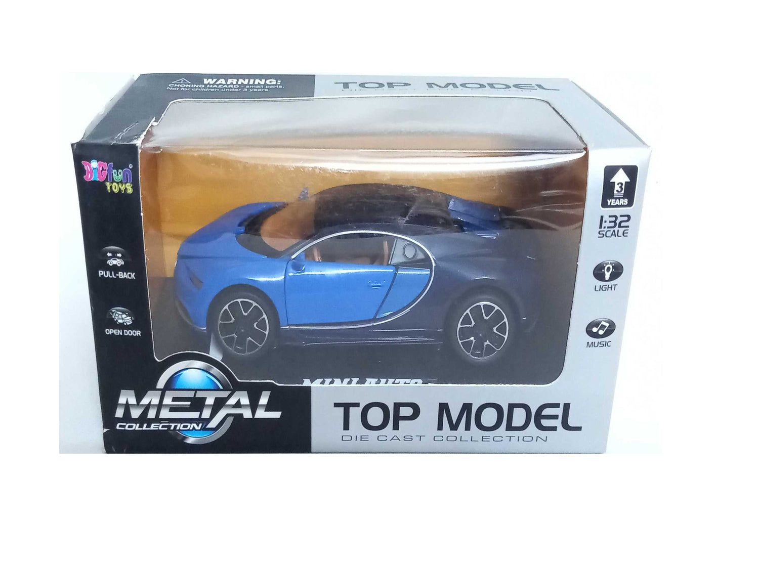 Bugatti chiron - 1-32 scale - top model diecast collection